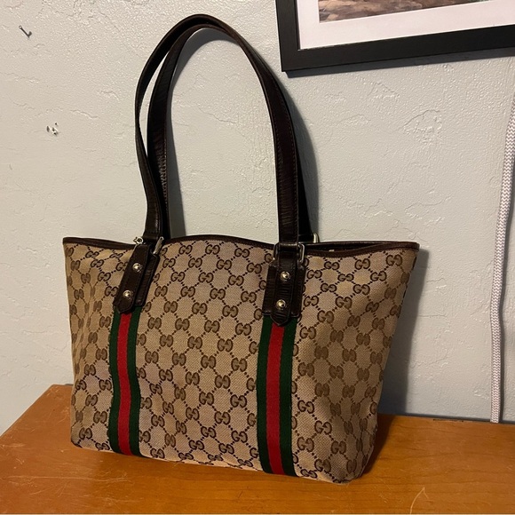 Gucci GG Sherry Line Ophida Tote Handbag w/ COA - Picture 1 of 13